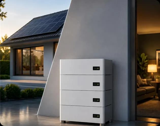 Home battery unit installed with wiring reflecting typical installation complexity