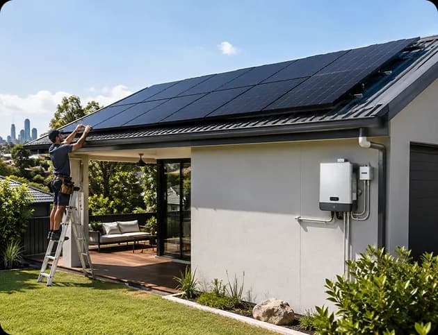 Solar panels and inverter, the components that make up a home solar panel system