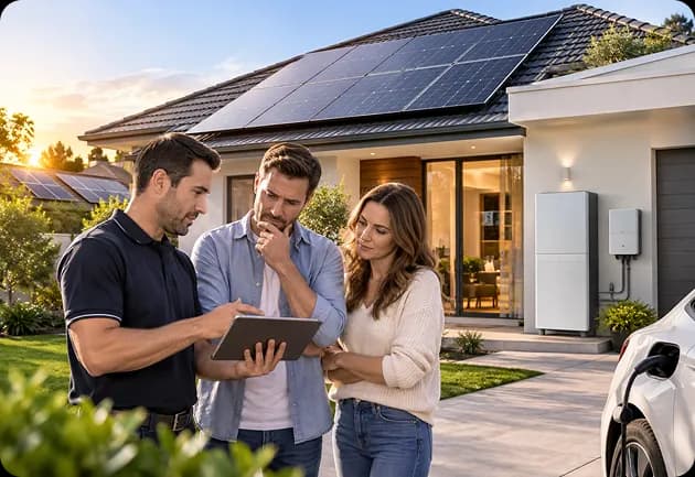 Installed solar panel package showcasing the quality components Solar Junction supplies