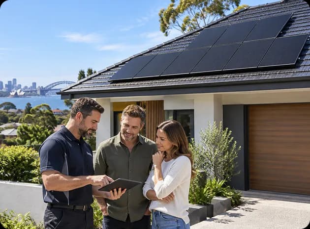 Close-up of high-efficiency solar panels suited to homes with limited roof space
