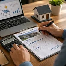 Custom solar quote document with transparent pricing