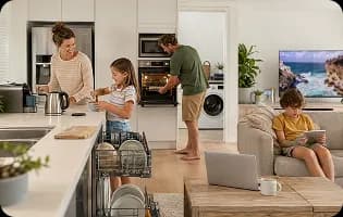 Families using multiple appliances daily