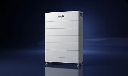14kWh home battery unit mounted on a garage wall