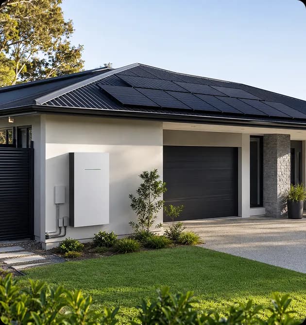 Wall-mounted 14kWh battery storage unit in an Australian home
