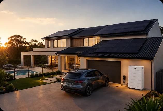 Home battery system suited to a large household with high electricity demand