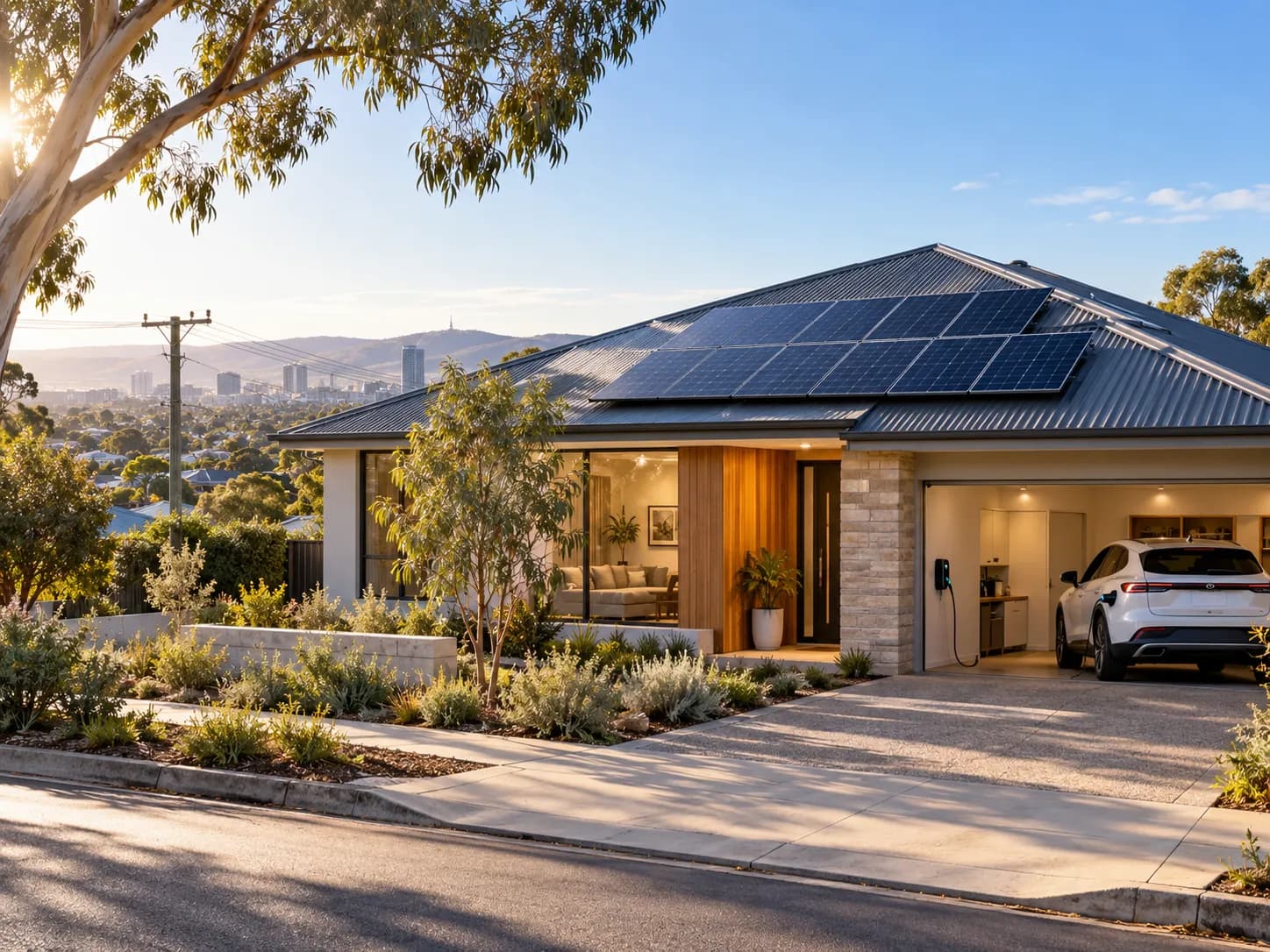 Well-designed rooftop solar system on a modern Adelaide home