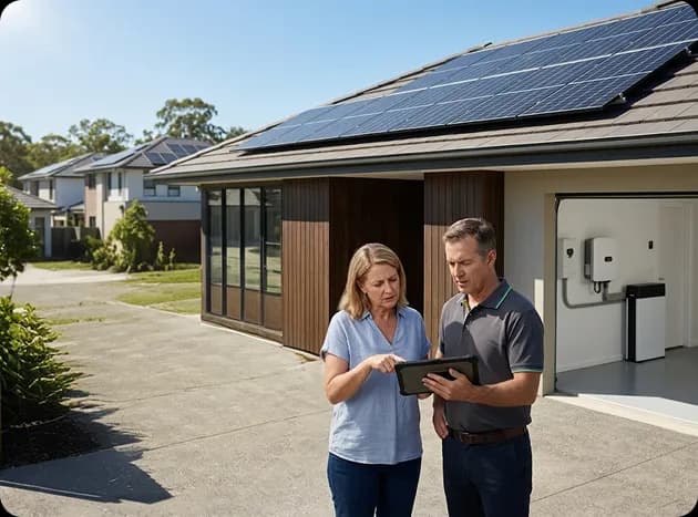 Solar panels on an Adelaide roof illustrating an underperforming system setup