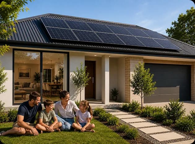 Close-up of solar panels installed for consistent long-term performance in Adelaide