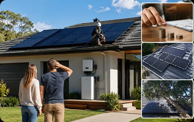 Solar panels on a Sydney roof installed without proper planning