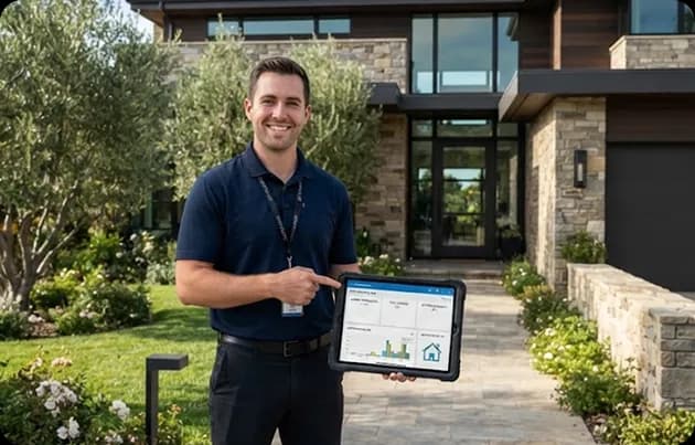 Solar monitoring app shown on a phone after installation is complete