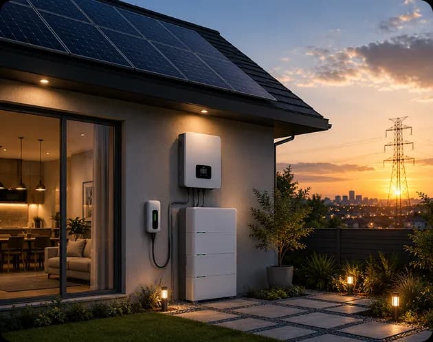 Adelaide rooftop solar system with a smart meter tracking export limits and usage