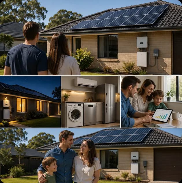Brisbane household running appliances during the day to make the most of solar generation