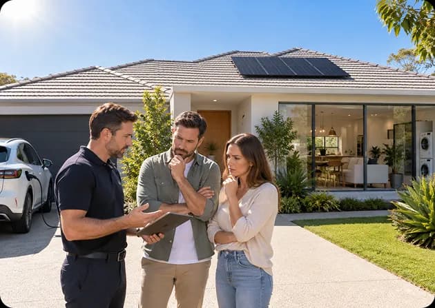 Undersized solar panel array on a Perth roof, an example of a poorly matched system