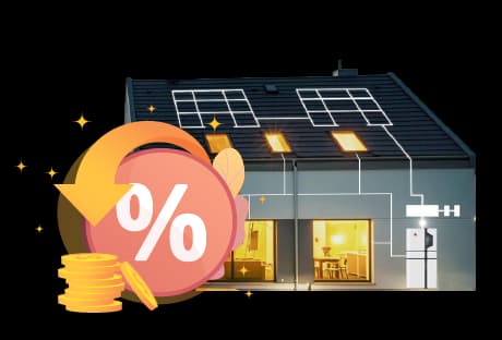 banner for Australia’s Federal Government Cheap Home Battery Rebate Program, showing a smart home with solar panels, battery system, and savings icon.