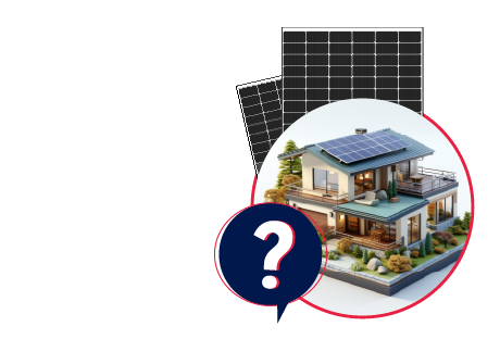 blog image showing solar panels and a home with solar panels