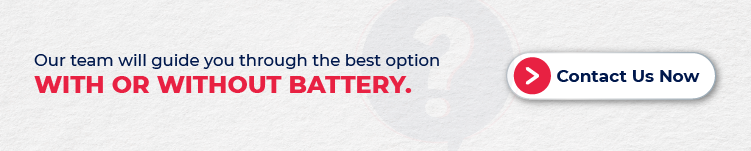CTA Banner offering free expert advice on choosing the right battery size for your home, with a call-to-action button saying 'Get Free Expert Advice'.