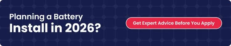 Planning a battery install in 2026 with a call-to-action offering expert advice before applying.