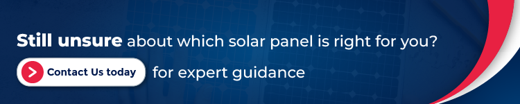 cta image text with still unsure about which solar panel is right for you? Contact us today for expert guidance