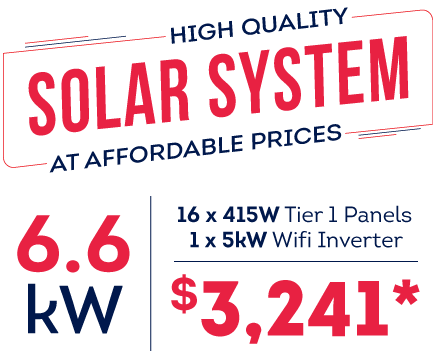 solar panel banner for 6.6kw solar system