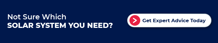 Call-to-action banner offering expert advice for choosing the right solar system